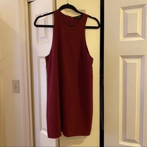 Dark Red Racerback Cocktail Dress